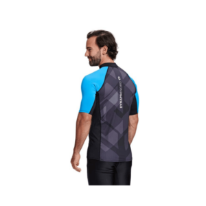 DynamicNord Rg-21 Rashguard Short Sleeve Men Black/Blue Extra Extra Extra Large - Image 2
