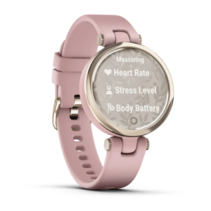 Garmin Lily - Sport Edition, Cream Gold Bezel With Dust Rose Case And Silicone Band - Image 8