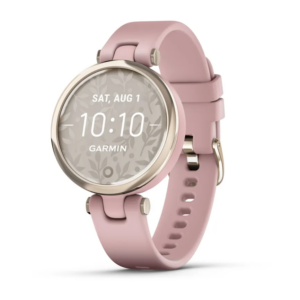 Garmin Lily - Sport Edition, Cream Gold Bezel With Dust Rose Case And Silicone Band - Image 1
