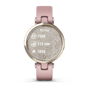 Garmin Lily - Sport Edition, Cream Gold Bezel With Dust Rose Case And Silicone Band - Image 4