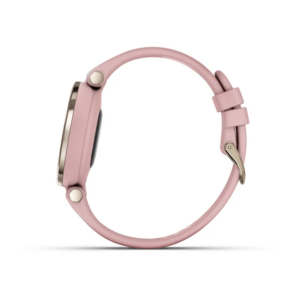 Garmin Lily - Sport Edition, Cream Gold Bezel With Dust Rose Case And Silicone Band - Image 3