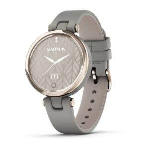Garmin Lily - Classic Edition, Cream Gold Bezel With Braloba Gray Case And Italian Leather Band - Image 7