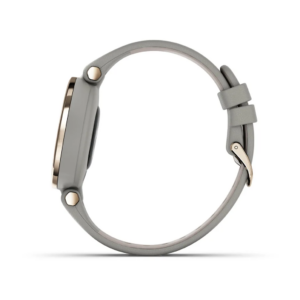 Garmin Lily - Classic Edition, Cream Gold Bezel With Braloba Gray Case And Italian Leather Band - Image 3