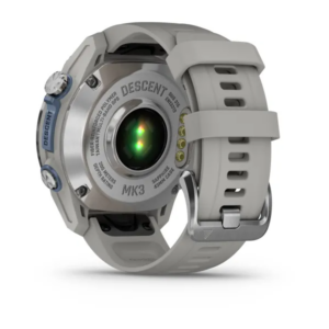 Garmin Descent Mk3 - 43 Mm Stainless Steel With Fog Grey Silicone Band - Image 12