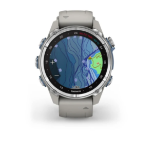 Garmin Descent Mk3 - 43 Mm Stainless Steel With Fog Grey Silicone Band - Image 6