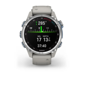 Garmin Descent Mk3 - 43 Mm Stainless Steel With Fog Grey Silicone Band - Image 9