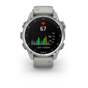 Garmin Descent Mk3 - 43 Mm Stainless Steel With Fog Grey Silicone Band - Image 10
