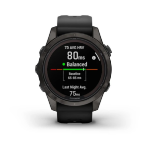 Garmin Fenix 7S Pro - Sapphire Solar Edition-Carbon Gray Dlc Titanium With Black Band - Image 6