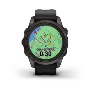 Garmin Fenix 7S Pro - Sapphire Solar Edition-Carbon Gray Dlc Titanium With Black Band - Image 5