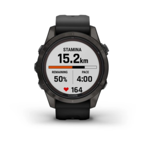 Garmin Fenix 7S Pro - Sapphire Solar Edition-Carbon Gray Dlc Titanium With Black Band - Image 4