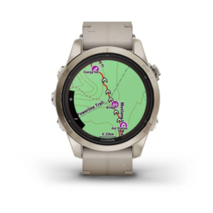 Garmin Fenix 7S Pro - Sapphire Solar Edition- Soft Gold Ss With Limestone Leather Band (Includes Tundra Silicone Watch Band) - Image 10