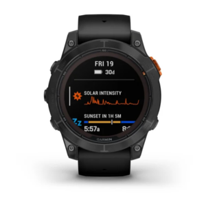 Garmin Fenix 7X Pro - Sapphire Solar Edition- Carbon Gray Dlc Titanium With Carbon Gray Metal Band (Includes Dual-Colour Silicone Watch Band) - Image 13