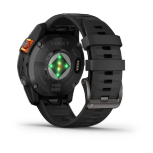 Garmin Fenix 7X Pro - Sapphire Solar Edition- Carbon Gray Dlc Titanium With Carbon Gray Metal Band (Includes Dual-Colour Silicone Watch Band) - Image 3