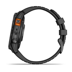 Garmin Fenix 7X Pro - Sapphire Solar Edition- Carbon Gray Dlc Titanium With Carbon Gray Metal Band (Includes Dual-Colour Silicone Watch Band) - Image 2