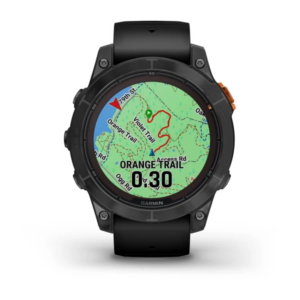 Garmin Fenix 7X Pro - Sapphire Solar Edition- Carbon Gray Dlc Titanium With Carbon Gray Metal Band (Includes Dual-Colour Silicone Watch Band) - Image 8