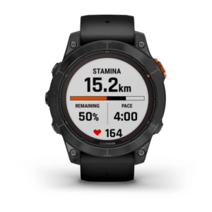 Garmin Fenix 7X Pro - Sapphire Solar Edition- Carbon Gray Dlc Titanium With Carbon Gray Metal Band (Includes Dual-Colour Silicone Watch Band) - Image 6