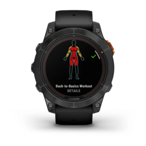 Garmin Fenix 7X Pro - Sapphire Solar Edition- Carbon Gray Dlc Titanium With Carbon Gray Metal Band (Includes Dual-Colour Silicone Watch Band) - Image 5