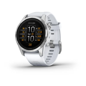 Garmin Epix Pro (Gen 2) Sapphire Edition- 47Mm -Titanium With Whitestone Silicone Band - Image 8