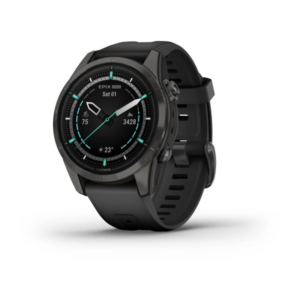Garmin Epix Pro (Gen 2) Sapphire Edition- 42Mm -Carbon Gray Dlc Titanium With Black Silicone Band - Image 1
