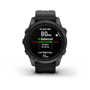 Garmin Epix Pro (Gen 2) Sapphire Edition- 42Mm -Carbon Gray Dlc Titanium With Black Silicone Band - Image 3