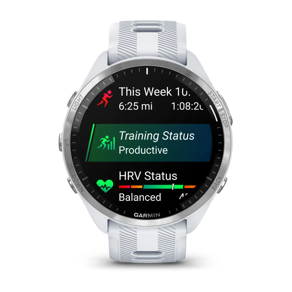 Custodia Protettiva Per Garmin Forerunner 965 - Morbida TPU Con 2 Pellicole - Bianco Avorio