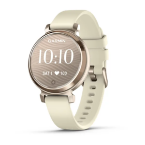 Garmin Lily 2 Cream Gold Case With Coconut Silicone Band - Image 1