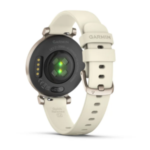 Garmin Lily 2 Cream Gold Case With Coconut Silicone Band - Image 3