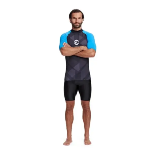 DynamicNord Rg-21 Rashguard Short Sleeve Men Black/Blue Extra Extra Extra Large - Image 1