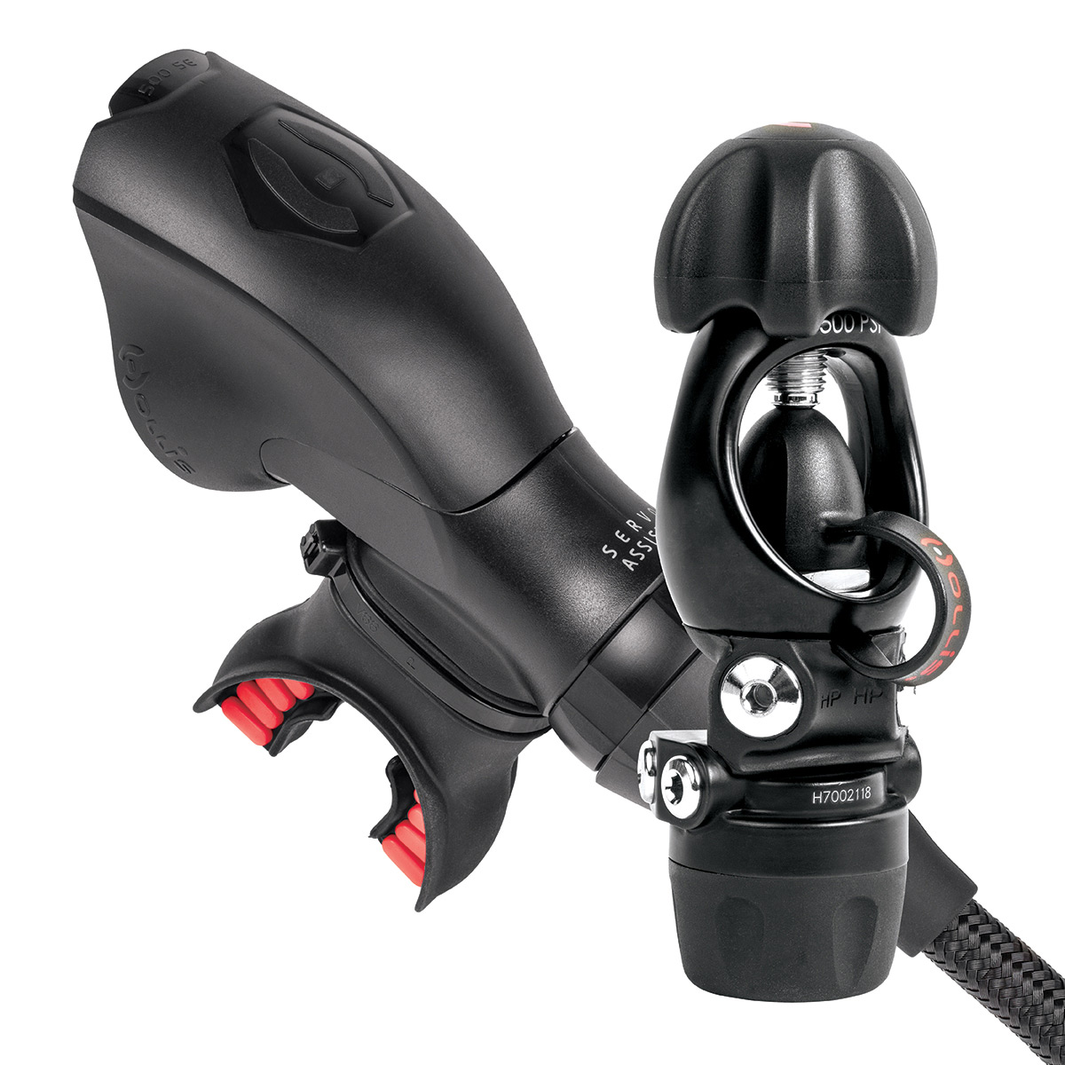 Hollis 500SE/DC7 DIN - Primo Stadio Erogatore Per Immersioni Tecniche (Backmount/Sidemount) - 4