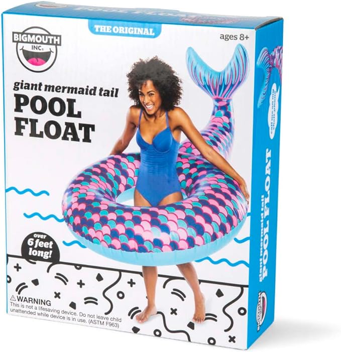 Big Mouth Pool Floats Giant Mermaid Tail AMIT Retail