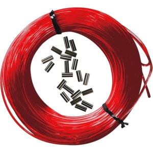 EPSEALON NYLON MONO LINE RED 180 25 METER + 10PCS SLEEVES - Image 1