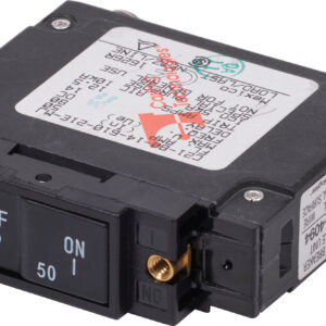 Blue Sea Systems Circuit Breaker Ul-489 Single Pole Flat Rocker 50A Dc - Image 1