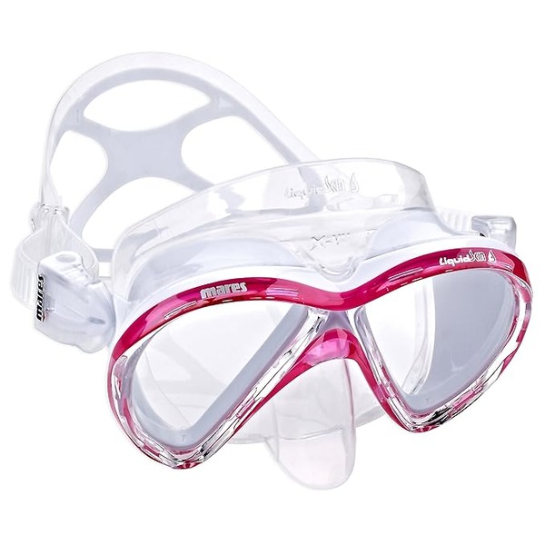 Mares Mask X-Vu Liquidskin White Pink