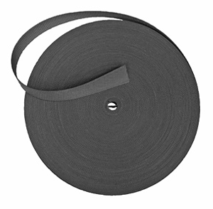 Sea Pearls 50 Yard Roll Nylon Webbing Black - Image 1