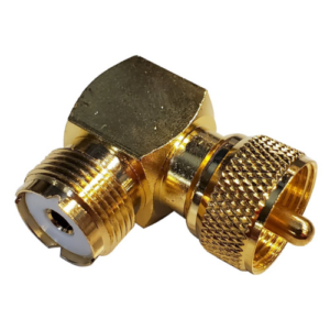 Shakespeare Connector Right Angle Pl259 To So239 Adaptor Gold Plated - Image 1