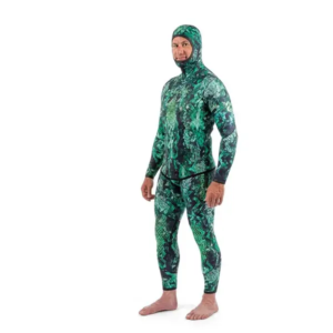 DynamicNord Sfs-3 Free Dive Suit 3Mm Hooded Jacket + Pant Camo/Green - Xl - Image 4