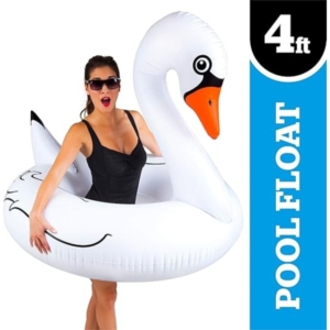 Big Mouth Pool Floats Giant White Swan - Image 1