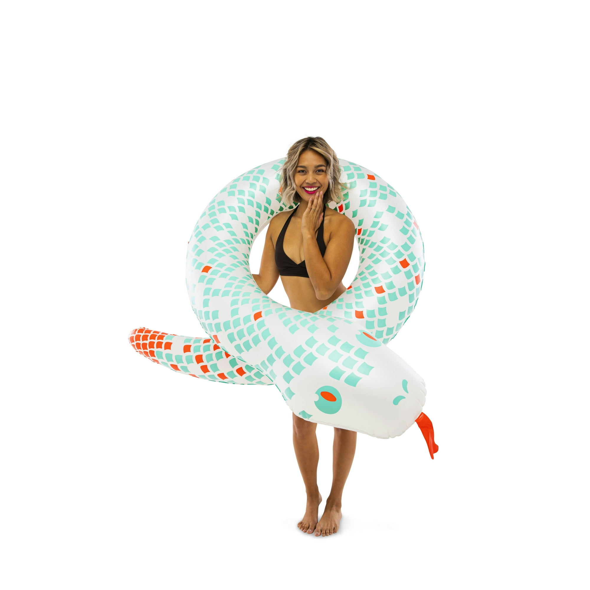 Big Mouth Pool Floats White Snake AMIT Retail