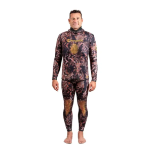 DynamicNord Sfs-5 Free Dive Suit 5Mm Hooded Jacket + Pant Camo/Brown - 2 Xl - Image 1