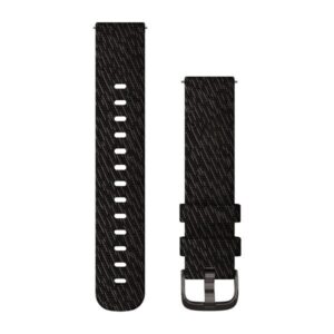 Garmin Quick Release Bands (20 Mm) Black With Slate Hardware - Image 1