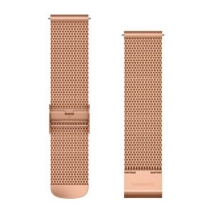 Garmin Vivomove Luxe 20 Mm Milanese Quick Release Band 18K Rose Gold Pvd Milanese - Image 1