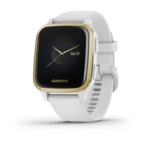 Garmin Venu Sq, Light Gold Aluminium Bezel With White Case And Silicone Band - Image 1