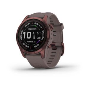 Garmin Fenix 7S - Sapphire Solar Edition, Dark Bronze Titanium With Shale Grey Band - Image 1