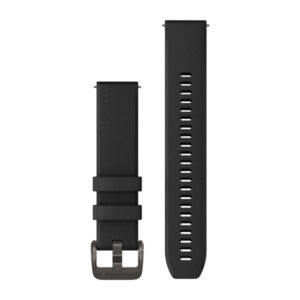 Garmin Quick Release Bands (20 Mm) Black With Black Stainless Steel Hardware - Image 1