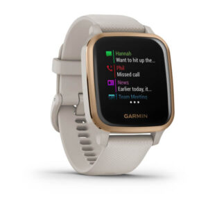 Garmin Venu Sq Music Edition, Rose Gold Aluminium Bezel With Light Sand Case And Silicone Band - Image 7