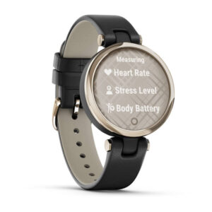 Garmin Lily - Classic Edition, Cream Gold Bezel With Black Case And Italian Leather Band - Image 8