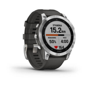 Garmin Fenix 7 - Standard Edition, Silver With Graphite Band - Image 10