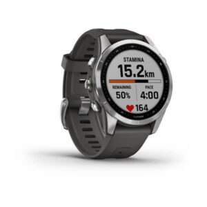 Garmin Fenix 7S - Standard Edition, Silver With Graphite Band - Image 8