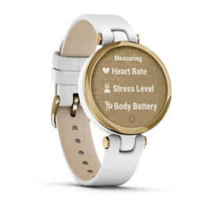 Garmin Lily - Classic Edition, Light Gold Bezel With White Case And Italian Leather Band - Image 8