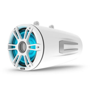 Fusion Signature Series 3I Marine Wake Tower Speakers, 8.8" 330-Watt Crgbw Sports White Wake Tower Speakers (Pair) - Image 4